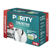  Мини-таблетки для посудомоечных машин MAUNFELD MDM30ST Purity all in 1 (30шт в упаковке) 