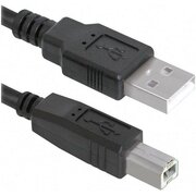  Кабель интерфейсный Bion BXP-CCP-USB2-AMBM-018, USB 2.0 AM/BM, 1.8м, черный 