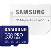  Карта памяти Samsung Pro Plus (MB-MD256SA/EU) microSDXC 256Gb (180/130 Mb/s, adapter) 