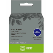  Этикетки Cactus CS-LW-99017 50x12мм черный белый 220шт/рул Dymo Label Writer 450/4XL 