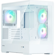  Корпус ZALMAN P30 V2, MATX, White, Window, 2x3.5", 3x2.5", 1xUSB Type-C, 1xUSB3.0, Side 2x120mm ARGB, Rear 1x120mm ARGB, VGA support 