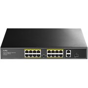  Коммутатор неуправляемый Cudy FS1018PS1 (L2) 16x100Мбит/с 2x1Гбит/с 1SFP 16PoE+ 200W 