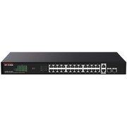  Неуправляемый PoE коммутатор IP-COM G1128P-24-250W с 24 Гигабитными портами PoE и 2 SFP портами 