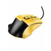  УЦ Мышь HOCO GM31 Overlord luminous gaming wired mouse черно-желтый (плохая упаковка) 