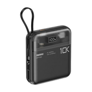  Аккумулятор внешний резервный REMAX RPP-602 Sucha Pro Series PD 20W+QC 22.5W Power Bank with 2 Fast Charging Cables 10000mAh черный 