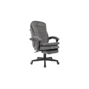  Кресло руководителя Бюрократ T-9950MSG-F Fabric серый (T-9950MSG-F/FABR-GR) Light-19 крестов. пластик подст.для ног 