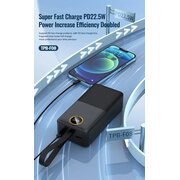  Аккумулятор внешний резервный TOPOMAX TPB-F08 30000mAh, PD22.5W черный 