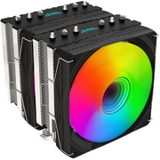  Кулер GMNG GG-CPC250-ARGB1 (GG-CPC250-ARGB1-BK) ARGB 120x120x25mm Soc-AM5/AM4/1151/1200/2066/1700 черный 4-pin 22-32dB Al+Cu 250W 945gr Ret 