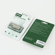  USB-флешка TOPOMAX TP-001 8G 2.0, скорость чтения 15МБ/с, записи 6МБ/с, металл 