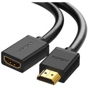  Кабель UGREEN HD107 10140 HDMI Male to Female Cable 0.5m Black 
