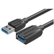  Кабель удлинитель Vention VAS-A45-B100 USB 3.0 AM/AF 1м Black Edition 