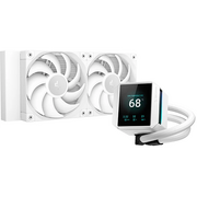  СВО DEEPCOOL Mystique 240 WH LGA20XX/1700/1200/115X/AM5/AM4 (TDP 250W, Anti-Leak edition, PWM, Dual Fan, белый) RET 