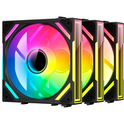  Комплект вентиляторов (3шт) XASTRA FS120B ARGB triple pack 120x120x25мм (PWM, ARGB, Infinity lighting effect., Daisy-chain соединение, 800-2000 rpm) 
