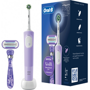  Электрическая зубная щетка Oral-B Vitality Pro 80816924 насадки 1шт, сиреневый 