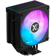 Кулер XASTRA AR400 FRGB BK LGA1851/1700/1200/115X/AM5/AM4 (TDP 220W, 4 тепл.трубки ,PWM Fan FRGB 120mm , top cover with FRGB led, black) 