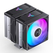  Кулер JONSBO CR-3000E(Color) Black LGA1700/1200/115X/AM5/AM4 (TDP 260W, PWM, 2 x 120mm Dynamic Multi-Color LED Fan, 7 тепловых трубок, 4-pin 