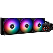 СВО Thermalright Core Vision 360 ARGB (C-Vision-360-BL-ARGB) Soc-AM5/AM4/1200/1700/1851 черный 4-pin 28.1dB Al LCD Ret 