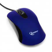  Мышь Gembird MOP-400-B Dark Blue, USB, 1000 dpi, soft-touch, бесшумный клик 