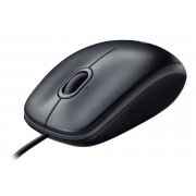  Мышь Logitech B100 Black, USB, оптическая, проводная (910-003357) 