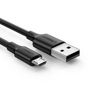  Кабель UGREEN US289 60134 USB 2.0 A to Micro USB Cable Nickel Plating 0.25m Black 