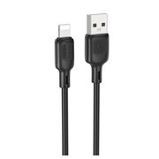  Кабель BOROFONE BX113 Lenny silicone charging data cable iP L-1M black 
