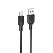 Кабель BOROFONE BX113 Lenny silicone charging data cable Type-C L-1M black 