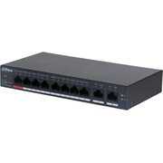  Коммутатор управляемый Dahua DH-CS4010-8ET-110 (L2) 8x100Мбит/с 2x1Гбит/с 8PoE 110W 