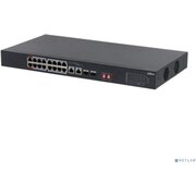  Коммутатор управляемый Dahua DH-S3218-16ET-135 (L2) 16x100Мбит/с 2x1Гбит/с 2SFP 135W 