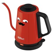  Электрочайник для варки кофе KITFORT КТ-6194-1 черно-красный 