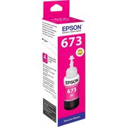  Чернила Epson 673 C13T673398 (аналог C13T67334A) пурпурный 70мл для Epson L800/L810/L850/L1800 