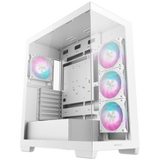  Корпус Deepcool CG580 4F WH без БП, боковое окно (панорама), 4x120mm ARGB PWM вентилятора, белый, ATX 