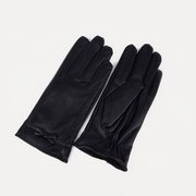  Перчатки женские, безразмерные, без утеплителя, цвет чёрный (9093977) 