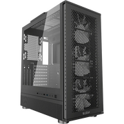  Корпус PcCooler ME200 Mesh BK, без БП, Full Tower, Black, TG, SPCC, 3x120mm ARGB E-ATX, ATX, mITX 180/380/220mm 4x2.5", 2x3.5", 7+3xPCI 1 