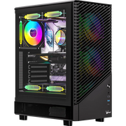  Корпус Formula Mana Geometry черный без БП ATX 3x120mm 1xUSB3.0 1xUSB3.1 audio bott PSU 