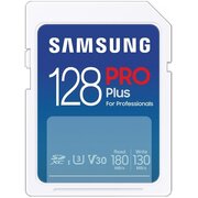  Карта памяти Samsung Pro Plus (MB-SD128S/EU) SDXC 128GB Class 10, A2, V30, UHS-I (U3), W 130 МБ/с, R 180 МБ/с 