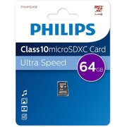  Карта памяти PHILIPS FM64MD45B/97 64GB microSDHC Class 10 