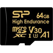  Карта памяти Silicon Power SP064GBSTXDV3V1HSP 64GB microSDHC Class 10 UHS-I A1 V30 U3 (SD адаптер) 100MB/s 