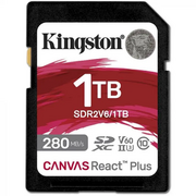  Карта памяти Kingston SDR2V6/1TB SDHC 1TB, UHS-I Class U3 V60, чтение 280Мб/с, запись 100Мб/с 