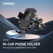  Автомобильный держатель TOPOMAX TCB-801 черный 