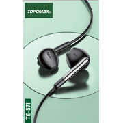  Наушники TOPOMAX TE-571, 3.5 jack, 1,2м, черный 