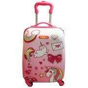  Чемодан Magio 162 Счастливый единорог разноцветный 