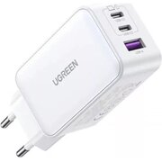  СЗУ UGREEN CD244 (15334) USB-A+2*USB-C 65W GaN Tech Fast Charger White 