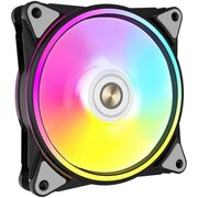  Вентилятор ALSEYE HALO PRO B-R (rubber screw) Fan 120mm, hydraulic, 800-2100rpm, max 51.87CFM, max 26dBA, ARGB. PWM, Black, RTL 