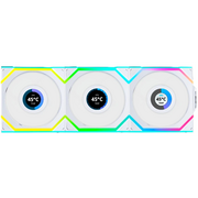  Комплект вентиляторов (3шт.) Lian Li UNI Fan SL Wireless LCD 120 Reverse Blade (G99.12RSLLCD1W3W.R0)/12RSLLCD1W3W White/120x124,5x28мм(1.6”,PWM,ARGB) 