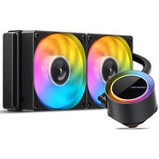 СВО JONSBO TG-240 ARGB Black LGA 2011/1700/1200/115X/AM5/AM4 (TDP 260W, ARGB Fan and Pump, PWM, Dual Fan 120mm) 