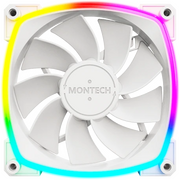  Вентилятор Montech RX120 PWM, Reverse White (RX120W) / 120mm, 4pin PWM, 3pin ARGB, 800-1600RPM, 59.0CFM, 27.0dBA, Rifle bearing 
