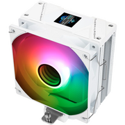  Кулер Thermalright Assassin Spirit 120 Vision White ARGB (AS120-Vision-WH-ARGB) Soc-AM5/AM4/1200/1700/1851 белый 4-pin 27dB Al+Cu LCD Ret 