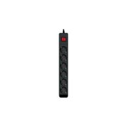  Фильтр SVEN Optima SV-021023 3,0м 6 розеток с защитными шторками, черный, цветная коробка 
