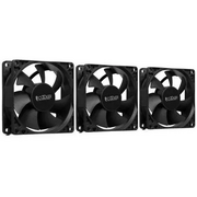  Кулер PcCooler DN 80 3in1 (8080x25mm, 3-pin/Molex, 18.21CFM, 18dBA, 1400RPM, Black, 3pcs) 