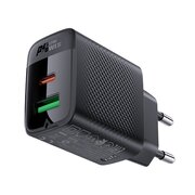  СЗУ ACEFAST A78 PD20W GaN USB-A+USB-C charger EU черный 